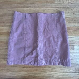 Free People Faux Suede Mini Skirt sz 12